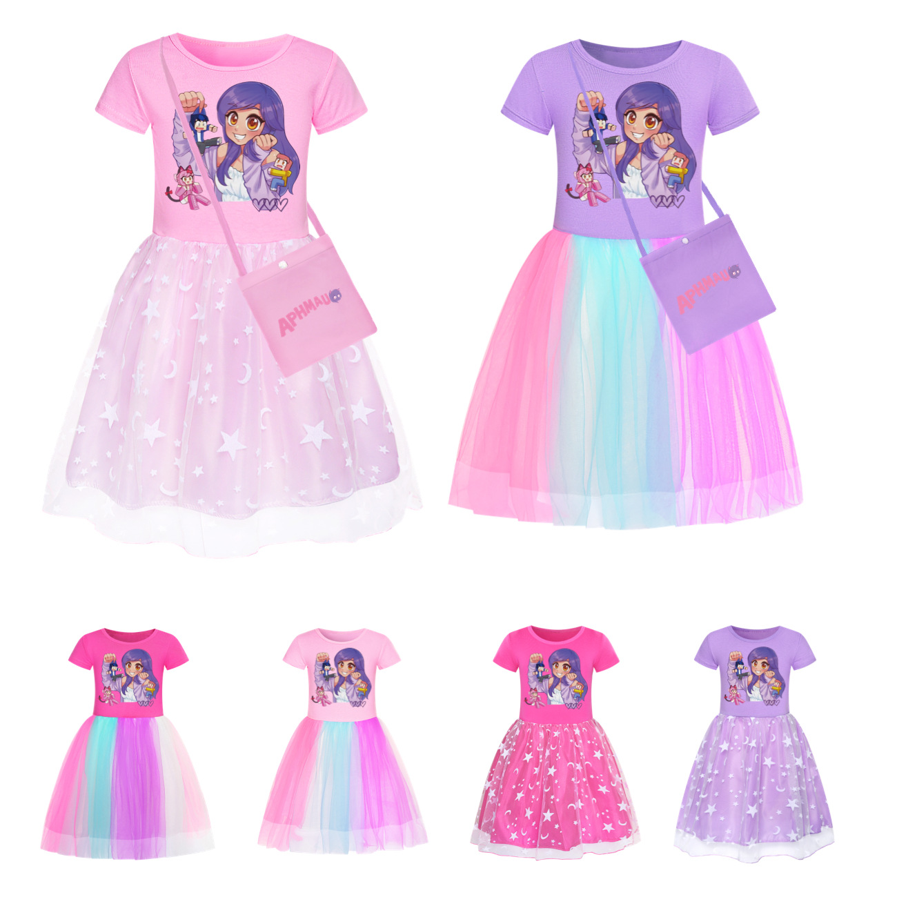 Baby Clothing Line - Aphmau Dress Kids Cute Short Sleeve