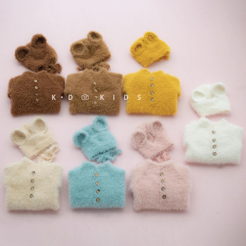 Baby Clothing Set - Baby Photo Knitted Bear Clothing Cute