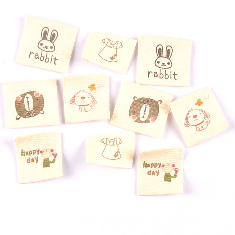 50pcs Beige cotton Woven Label - Baby Clothing Labels review and price