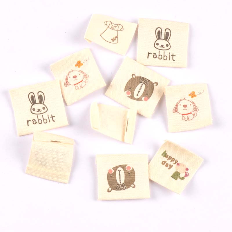 50pcs Beige cotton Woven Label - Baby Clothing Labels review and price