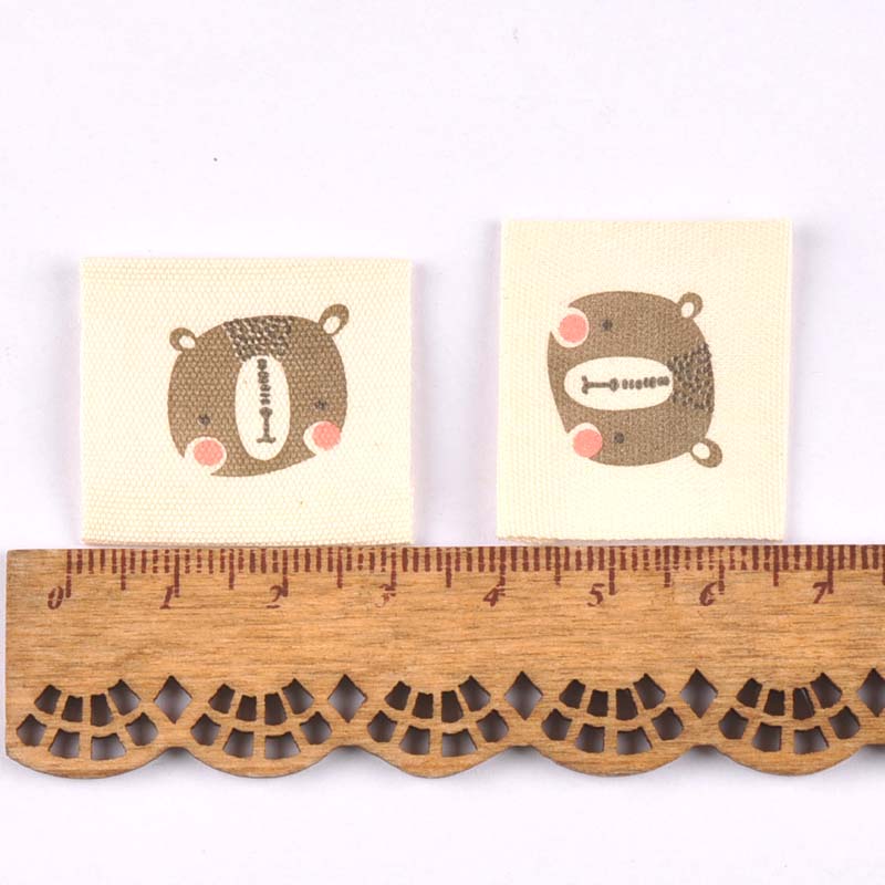 50pcs Beige cotton Woven Label - Baby Clothing Labels review and price