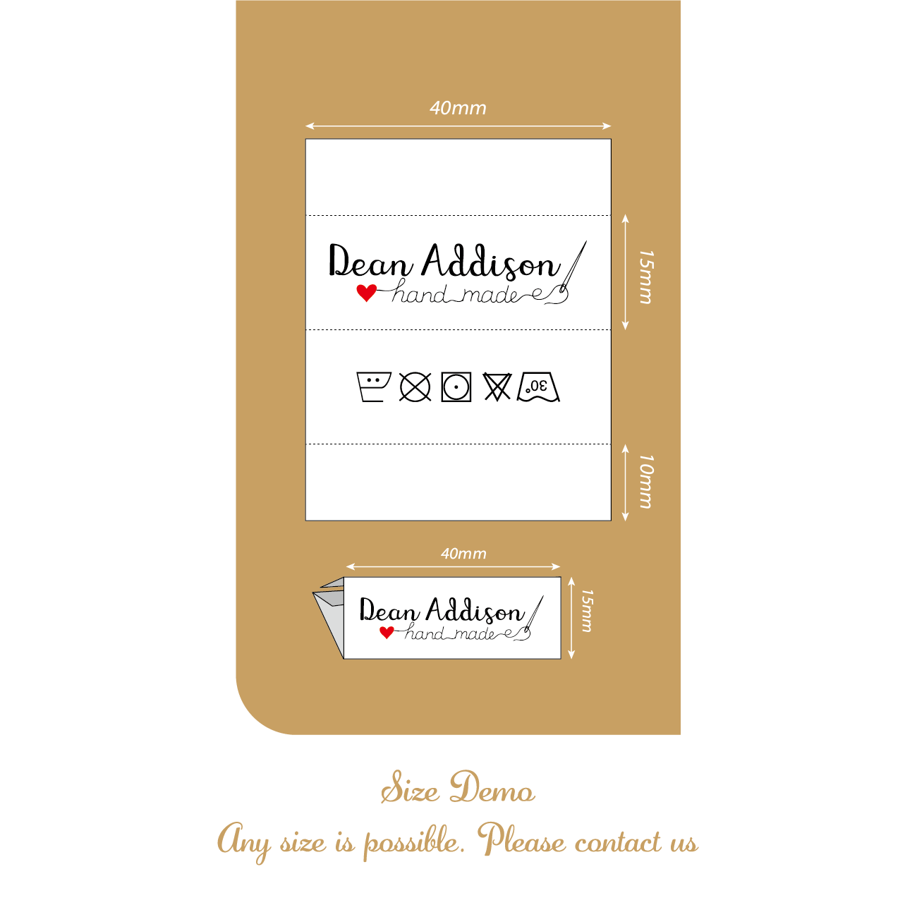 40x50mm Cotton With Logo or Te - Baby Clothing Labels review and price