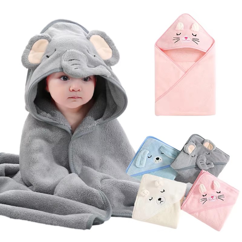 Cartoon Baby Bath Towels Soft  - Baby Clothing Essentials review and price