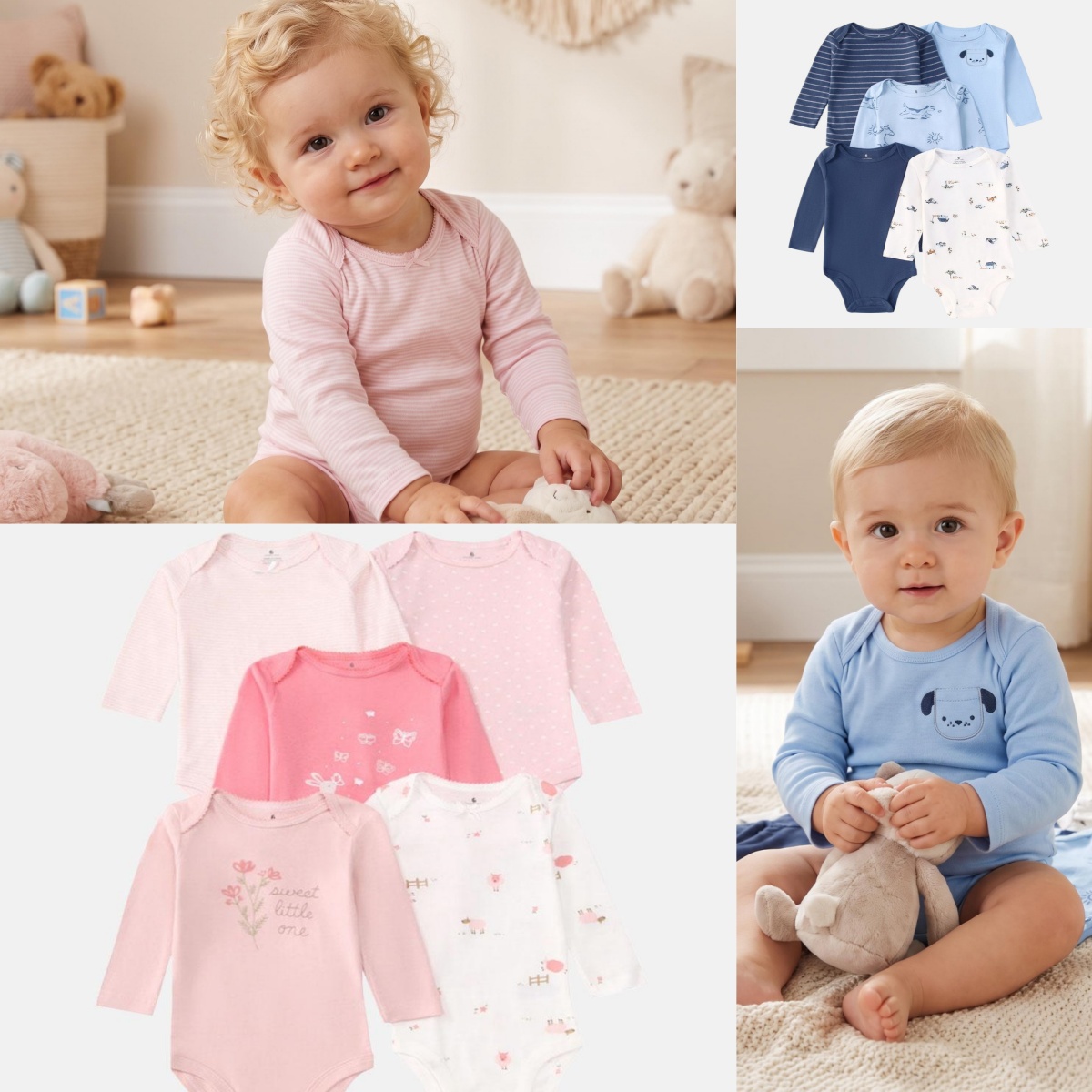 5 PCS Baby Boys Girls Bodysuit - Baby Clothing Gender Neutral review and price