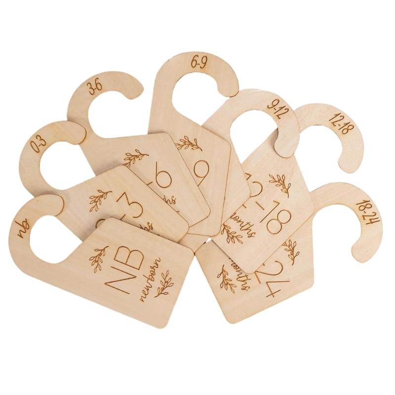Baby Wardrobe Organizers Natur - Baby Clothing Hanger Dividers review and price