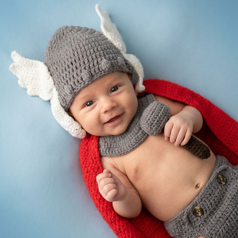 Newborn Photography Props Thor - Baby Clothing Set review and price